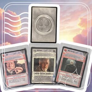 Star Wars Collectible Card Trio - Red and Silver